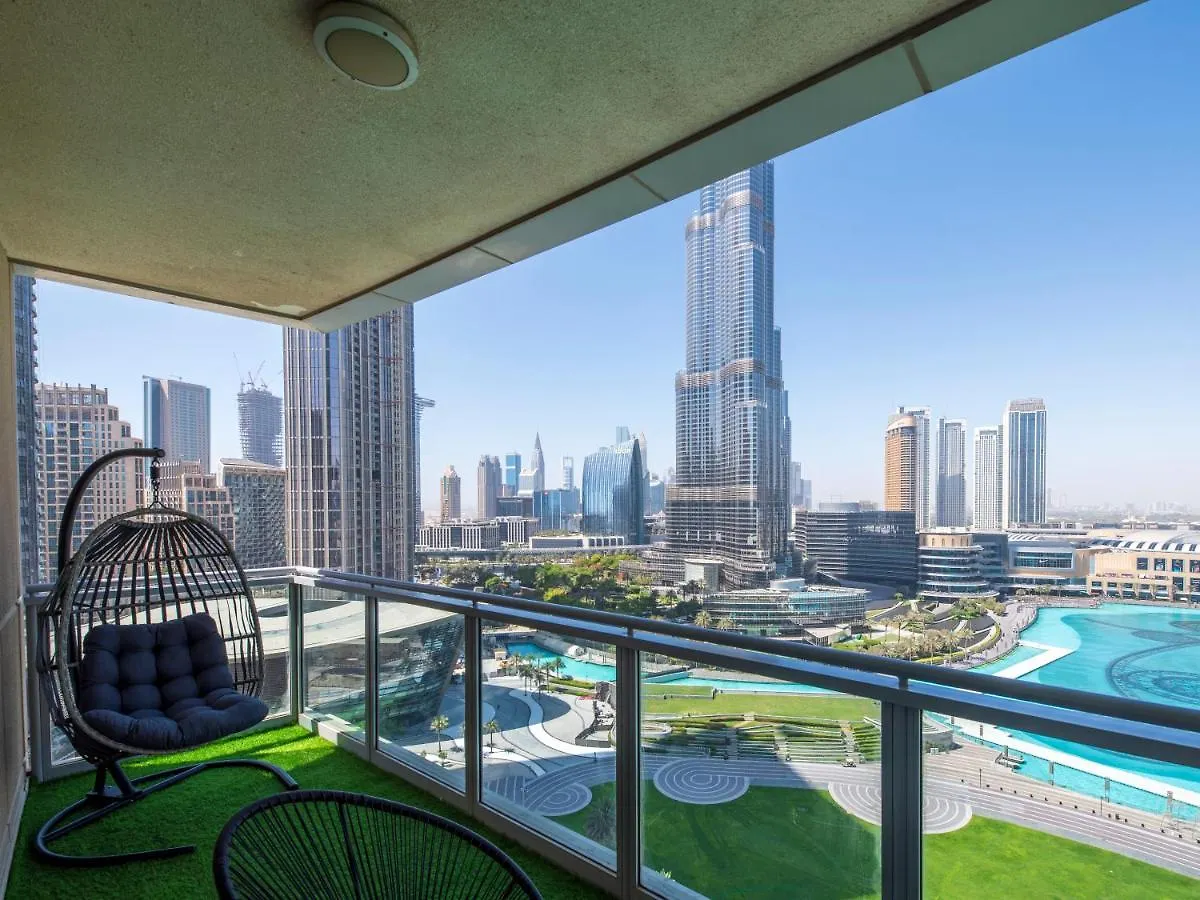 Apartmán First Class 3Br With Full Burj Khalifa View Dubaj